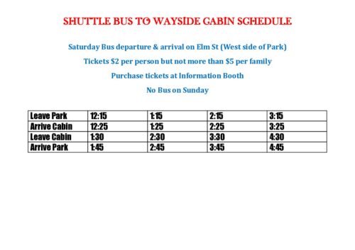 Bus Schedule Pdf
