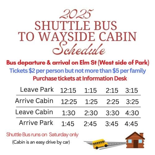 Shuttle Bus Schedule 2025